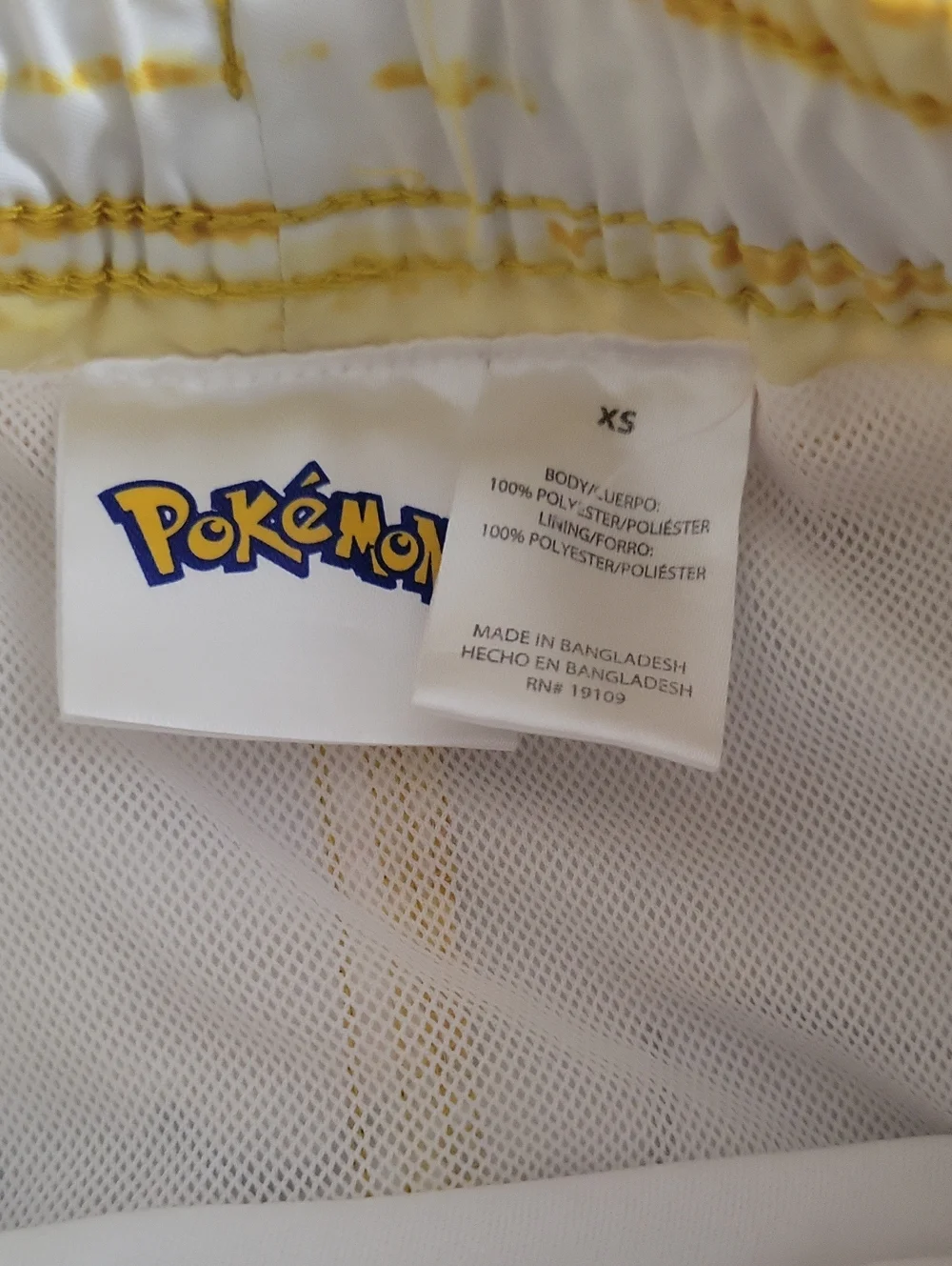 Boys Pokemon Pikachu Size XS Swim Shorts